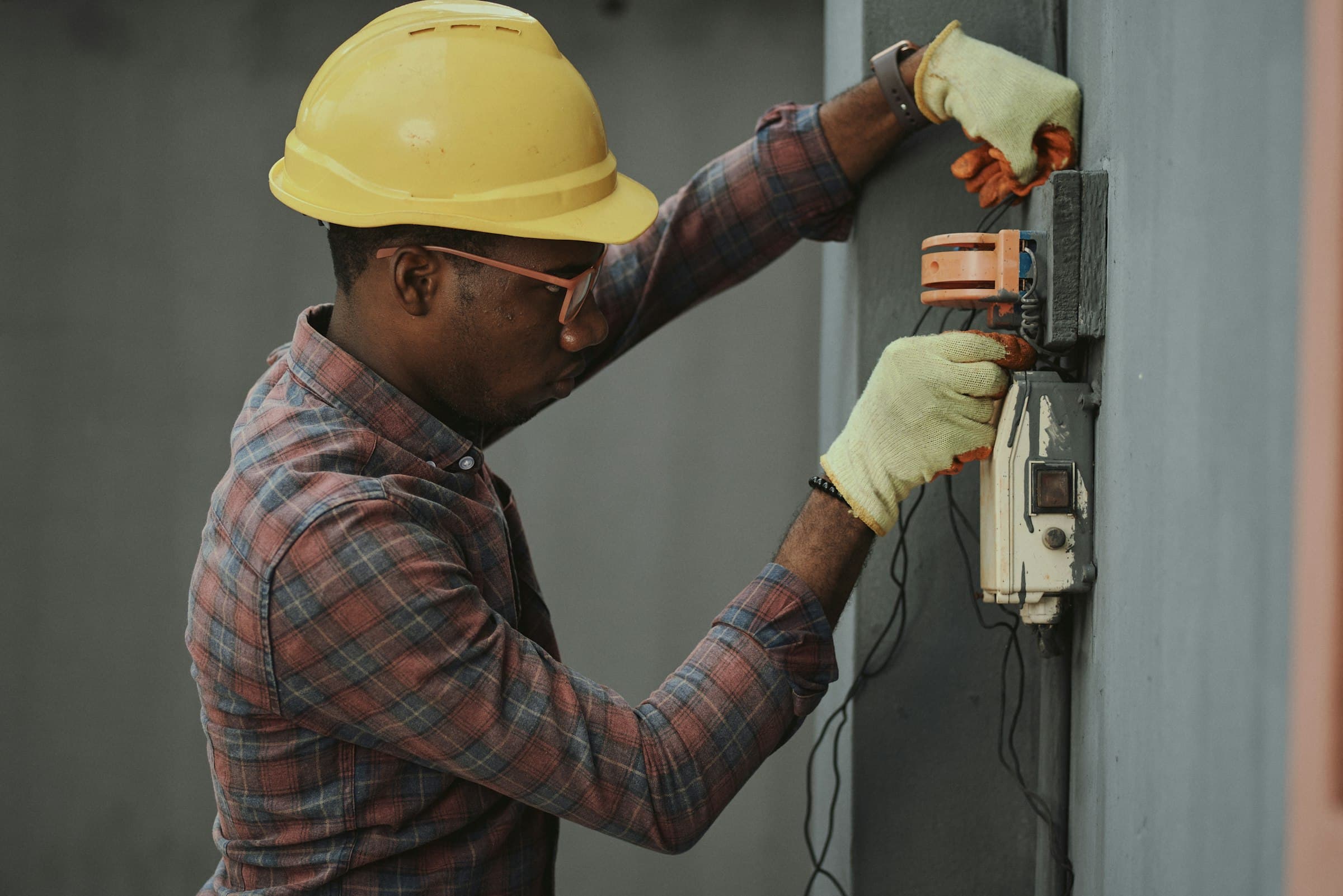 A home-service pro on the job while HAVEN answers the calls and clears the paperwork.